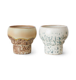 70s Lungo Mugs Coral