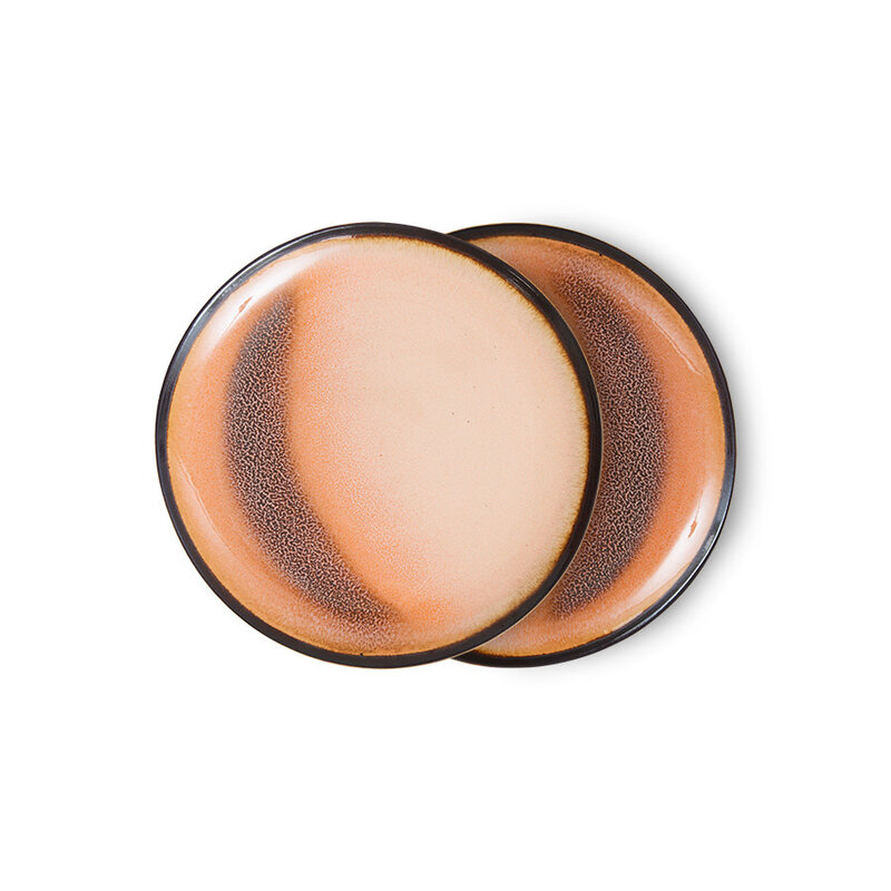 70s Dessert Plates Horizon