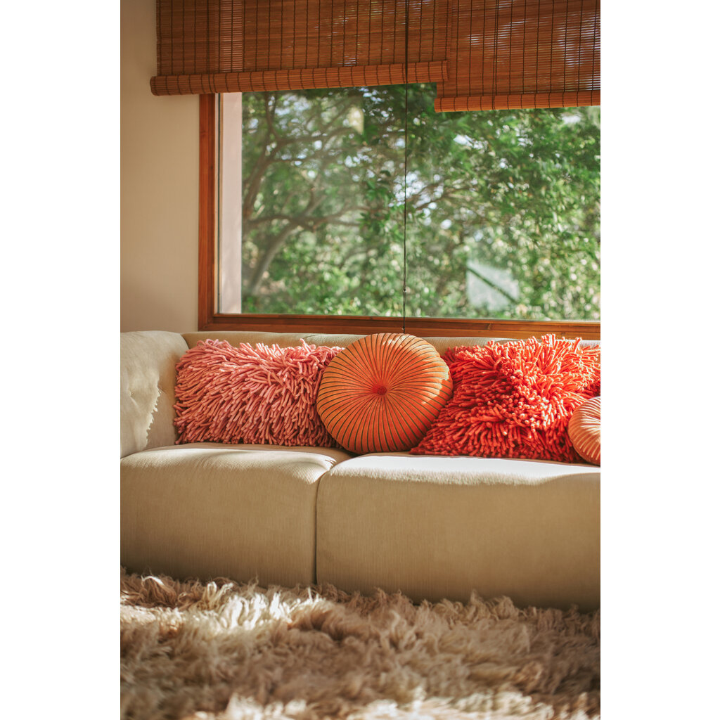 Cushion Round Ripple Sienna