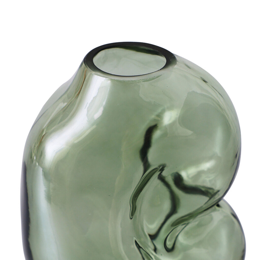 Vase Gleam Glass Olive (S)