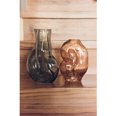 Vase Gleam Glass Olive (M)
