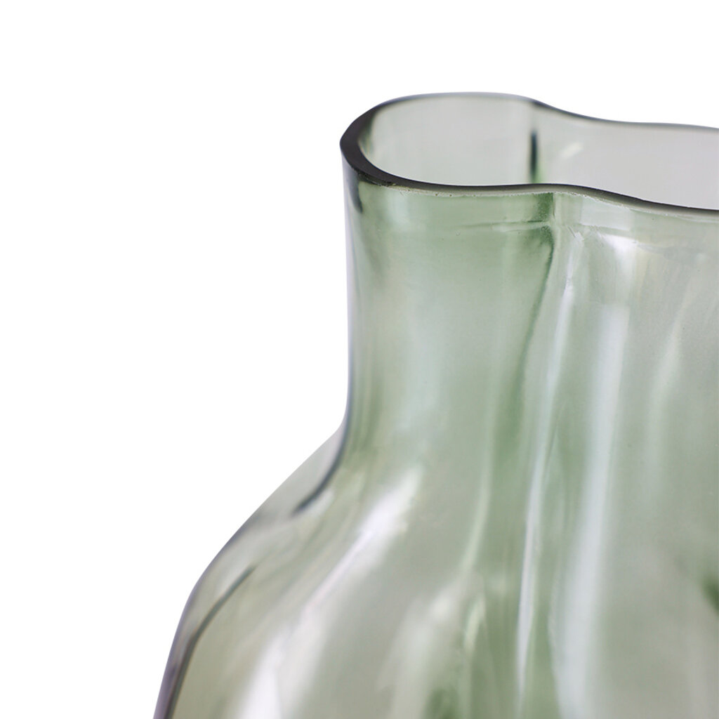 Vase Gleam Glass Olive (M)