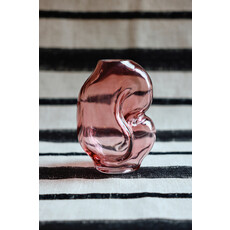 Vase Gleam Glass Rose (S)