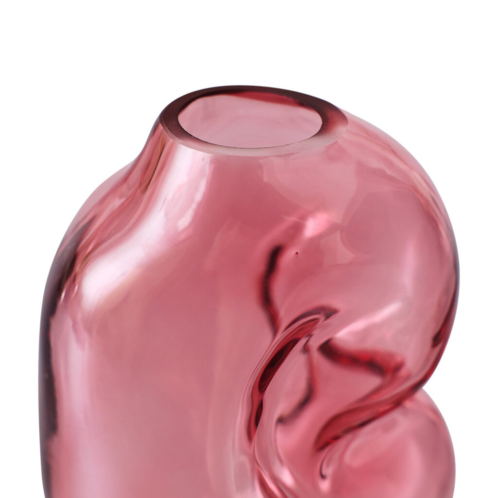 Vase Gleam Glass Rose (S)