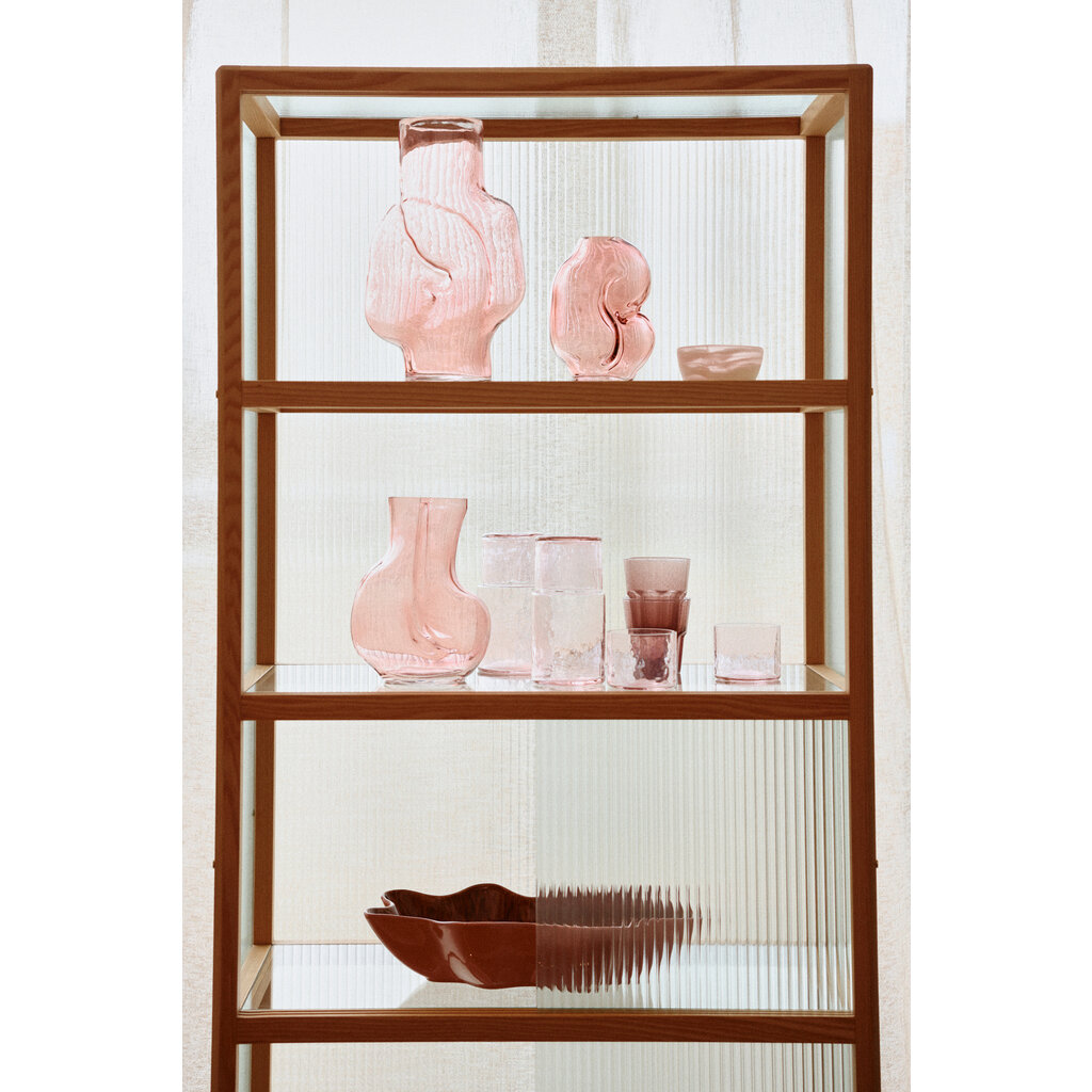 Vase Gleam Glass Rose (M)