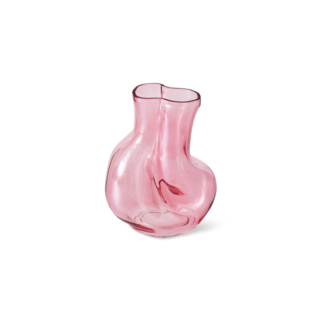 Vase Gleam Glass Rose (M)