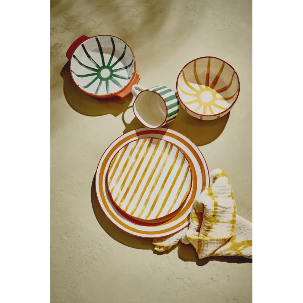 Dinner Plate Mykonos Yellow