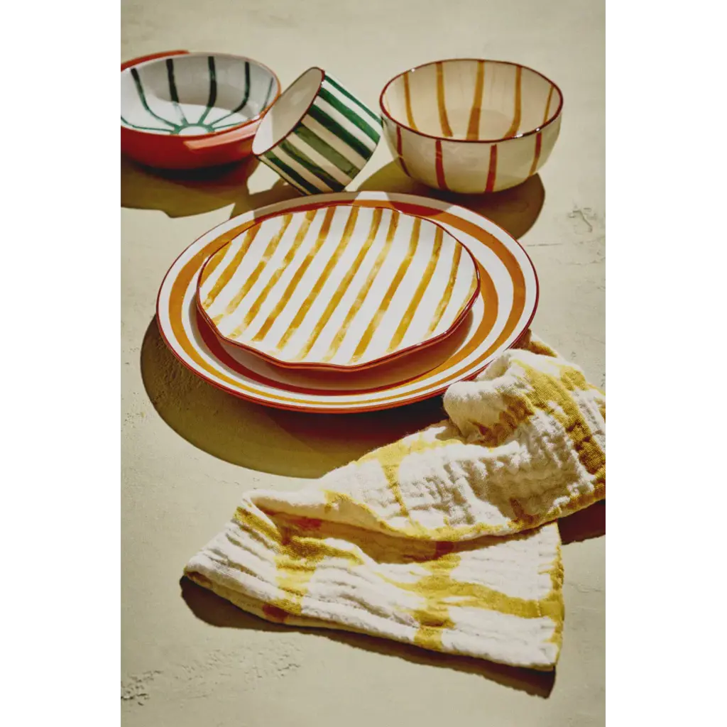 Dessert Plate Mykonos Yellow