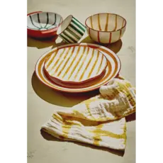 Dessert Plate Mykonos Yellow