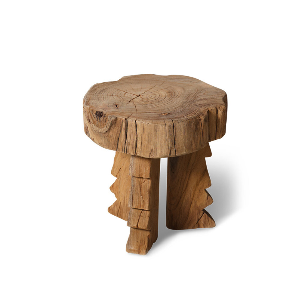 Stool Wood Carved