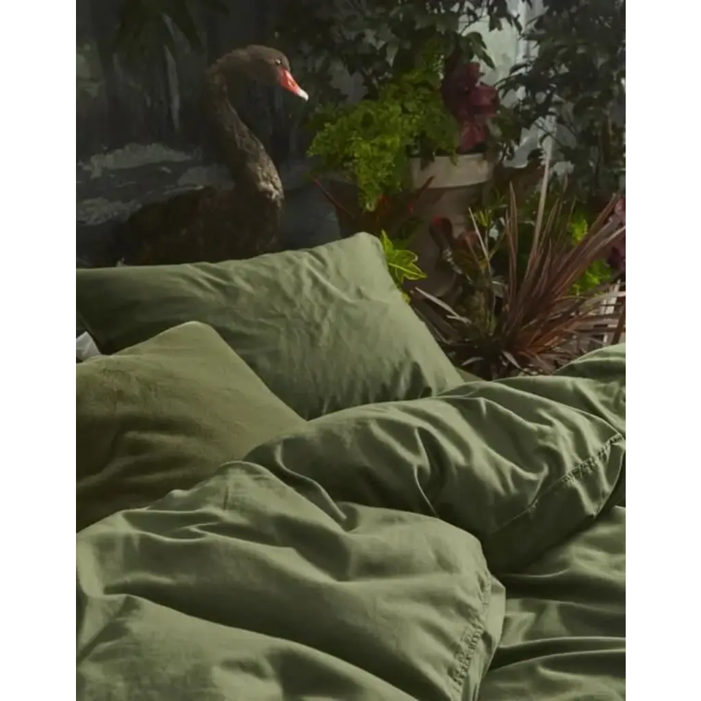 Duvet Minte Moss Green