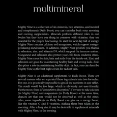SUP - Mighty Nine (Multiminéral) - 30 tabs