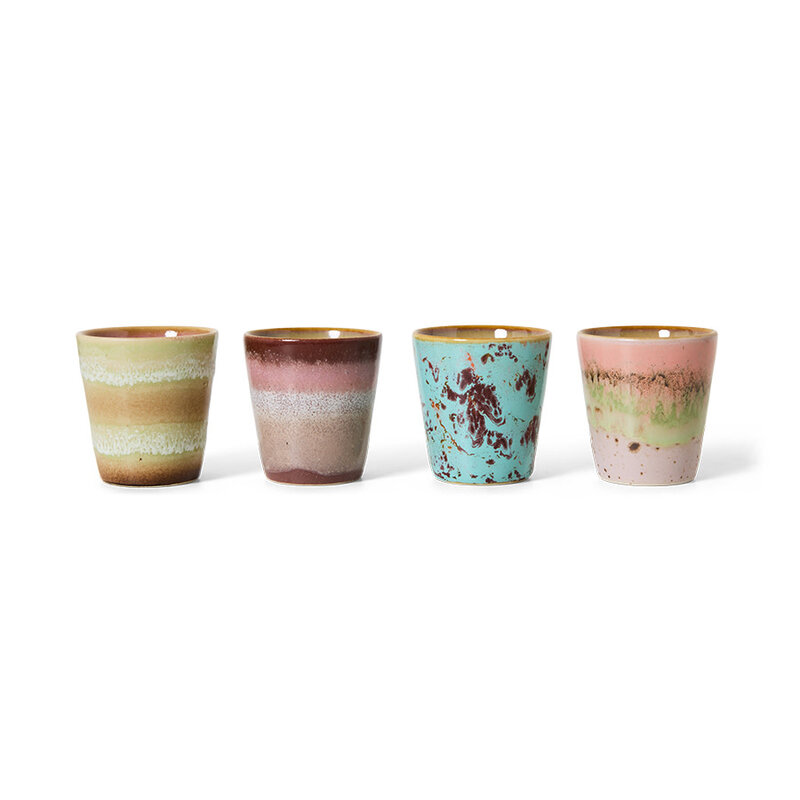 70s Ristretto Mugs Futurism
