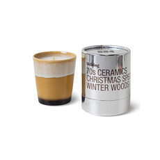 70s Christmas Candle Winter Woods