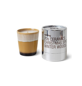 70s Christmas Candle Winter Woods