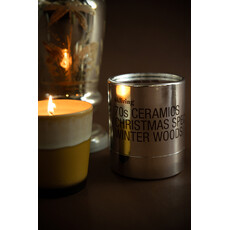 70s Christmas Candle Winter Woods