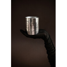 70s Christmas Candle Frosted Leaves