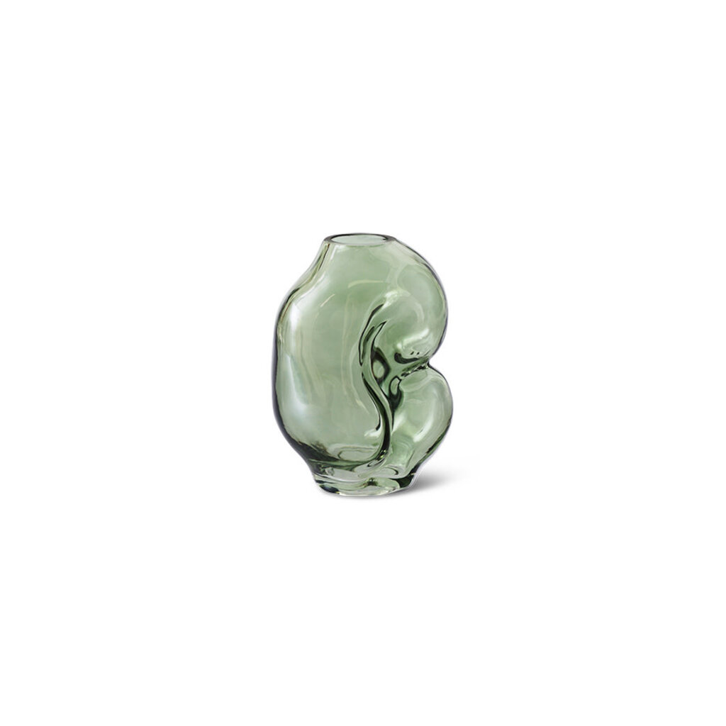 Vase Gleam Glass Olive (S)