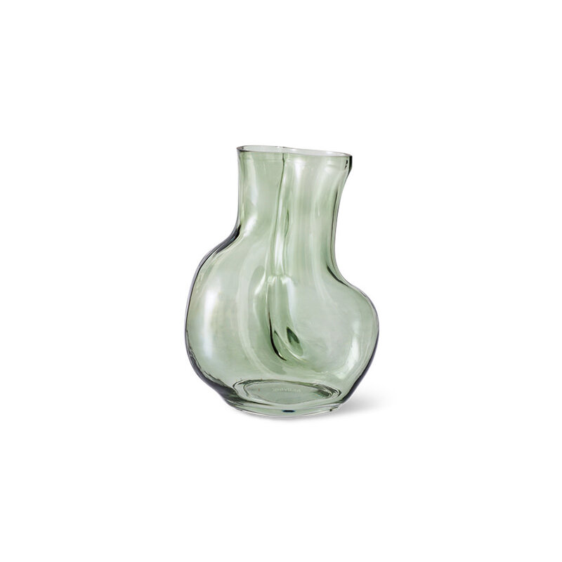 Vase Gleam Glass Olive (M)