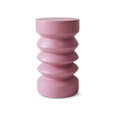 Stoneware Side Table Pink