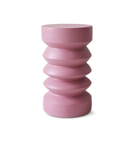 Stoneware Side Table Pink