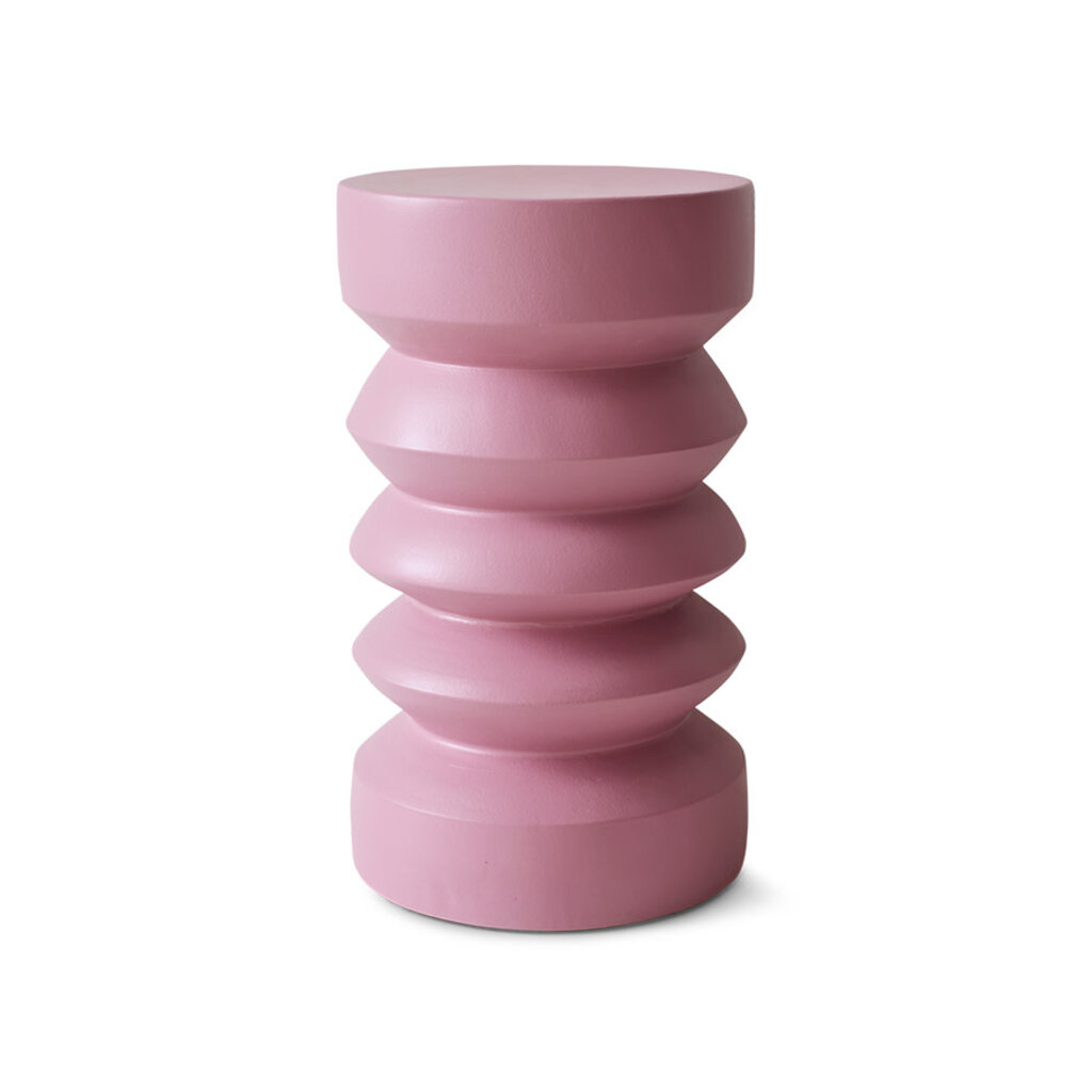 Stoneware Side Table Pink