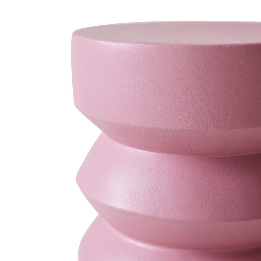 Stoneware Side Table Pink