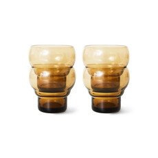 70s Bulb Glasses Amber