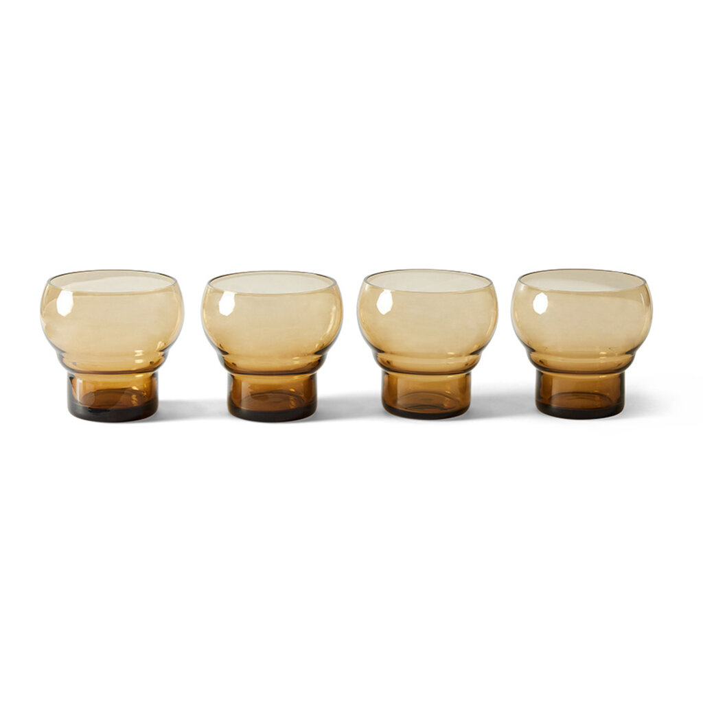 70s Bulb Glasses Amber