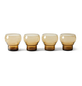 70s Bulb Glasses Amber