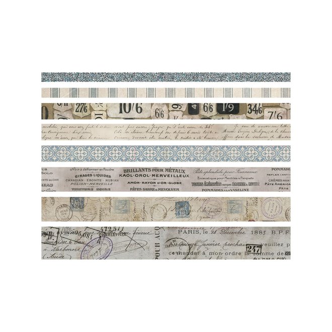 Tim Holtz design tape French - 8 rollen