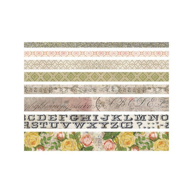 Tim Holtz | Design tape Rose - 8 rollen