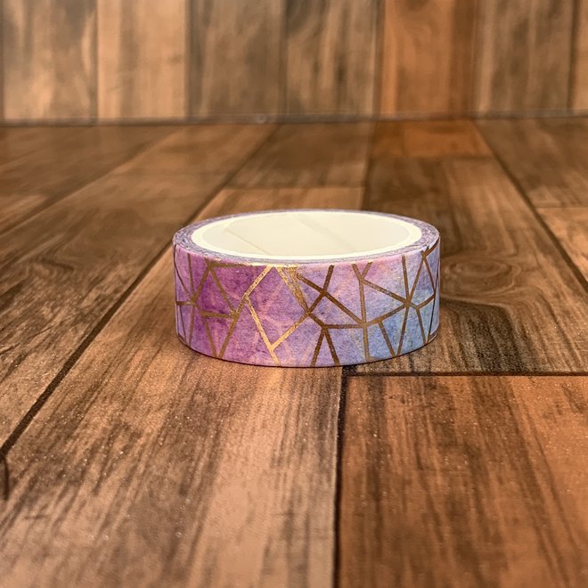 Washi tape | Paars blauw abstract