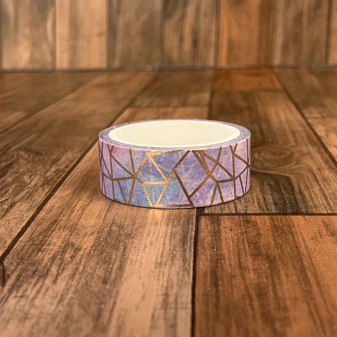 Washi tape | Paars blauw abstract