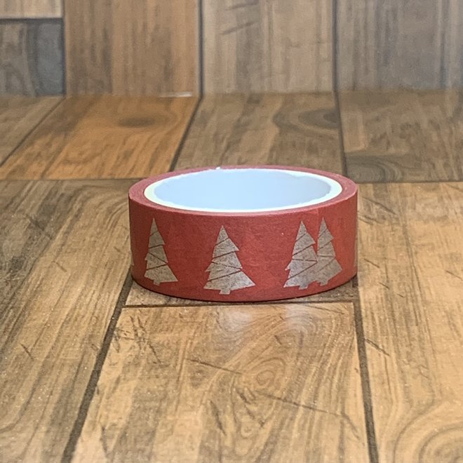 Washi tape | Rode kerstboom