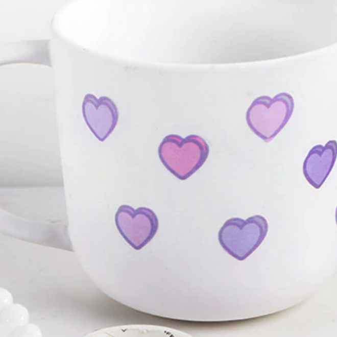 Sticker | Rol purple masking hearts