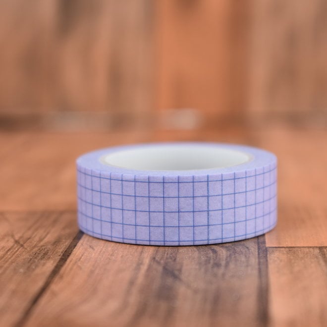 Washi tape | Paarse ruiten