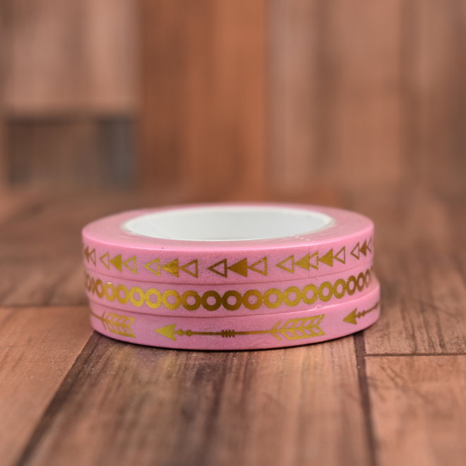 Washi tape | Roze mini's - set