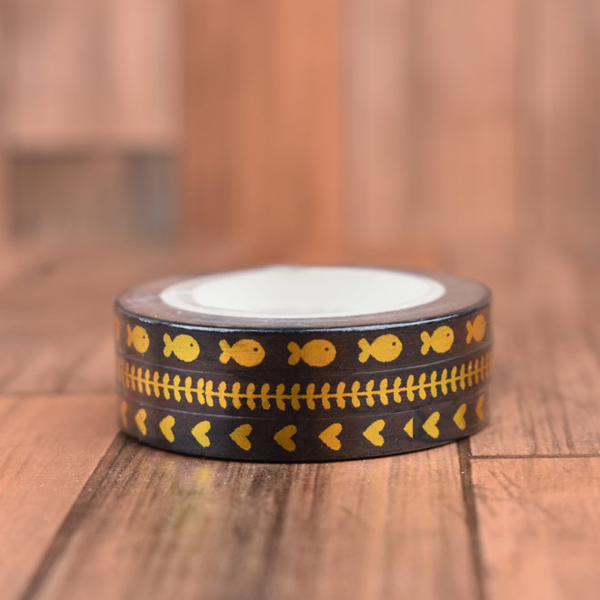 Washi tape | Zwarte mini's - set