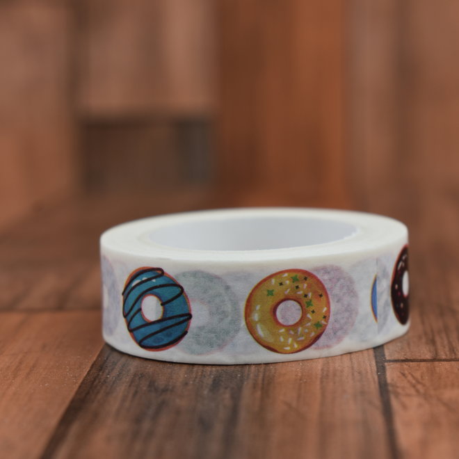 Washi tape | Gekleurde donuts