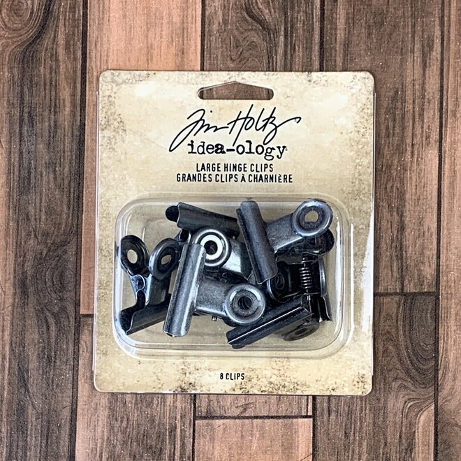 Tim Holtz | Large hinge clips - 8 stuks