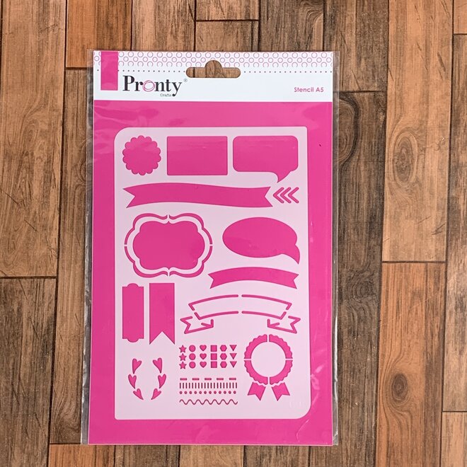 Pronty Crafts | Stencil banners - A5