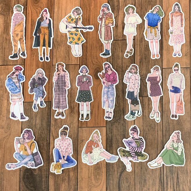 Stickers | Vintage meisjes - size L