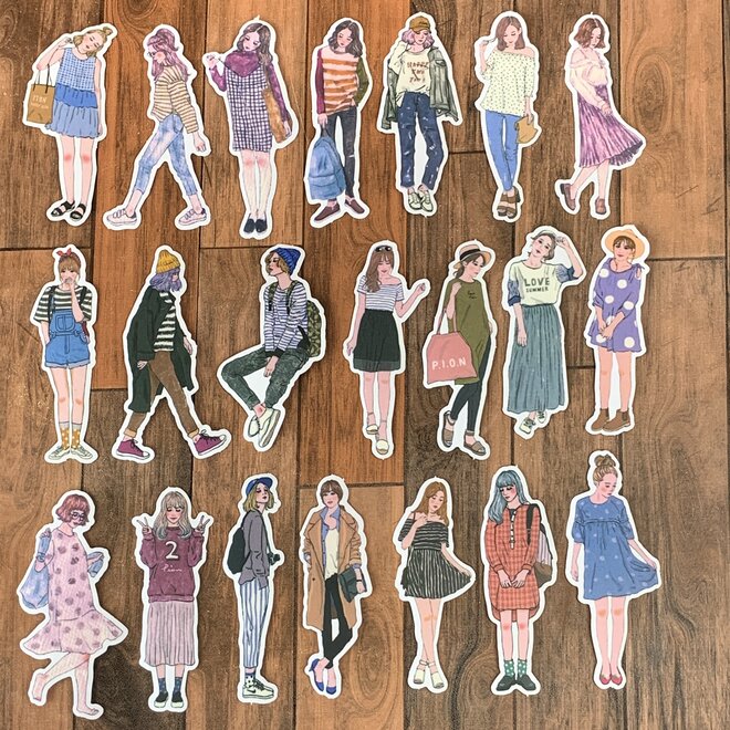 Stickers | Vintage meisjes - size L