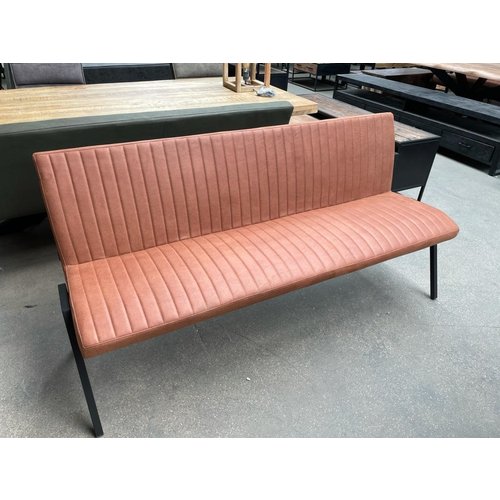 Eetkamerbank cognac 175 cm Eetkamerbank cognac 175 cm