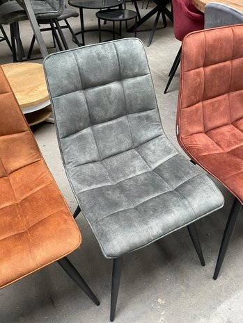 Eetstoel Jelt - 2 kleuren velours