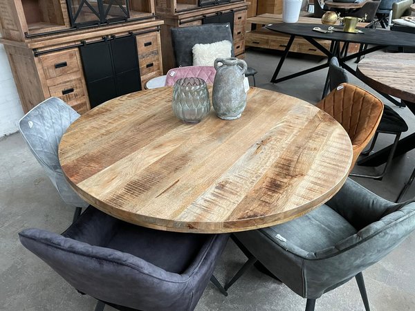 Ronde eettafel rustiek 120 Ronde eettafel rustiek 120