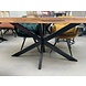 Ovale eettafel 220 mangohout vigo dark Ovale eettafel 220 mangohout vigo dark