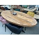 Ovale eettafel 220 mangohout vigo dark Ovale eettafel 220 mangohout vigo dark