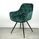 Stoel Nora - velvet groen Stoel Nora - velvet groen
